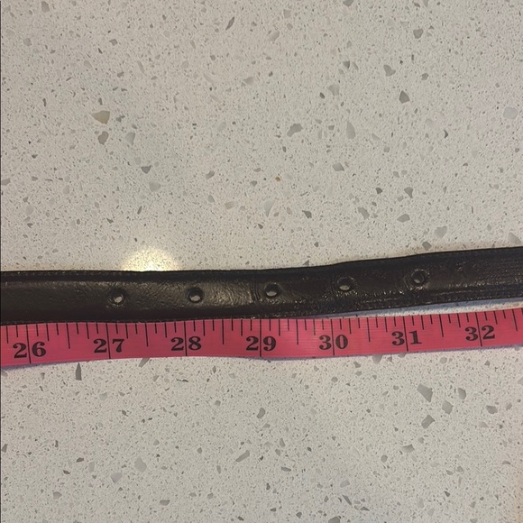 Lauren Ralph Lauren Silver and Brown Leather Belt - Small - Picture 2 of 7